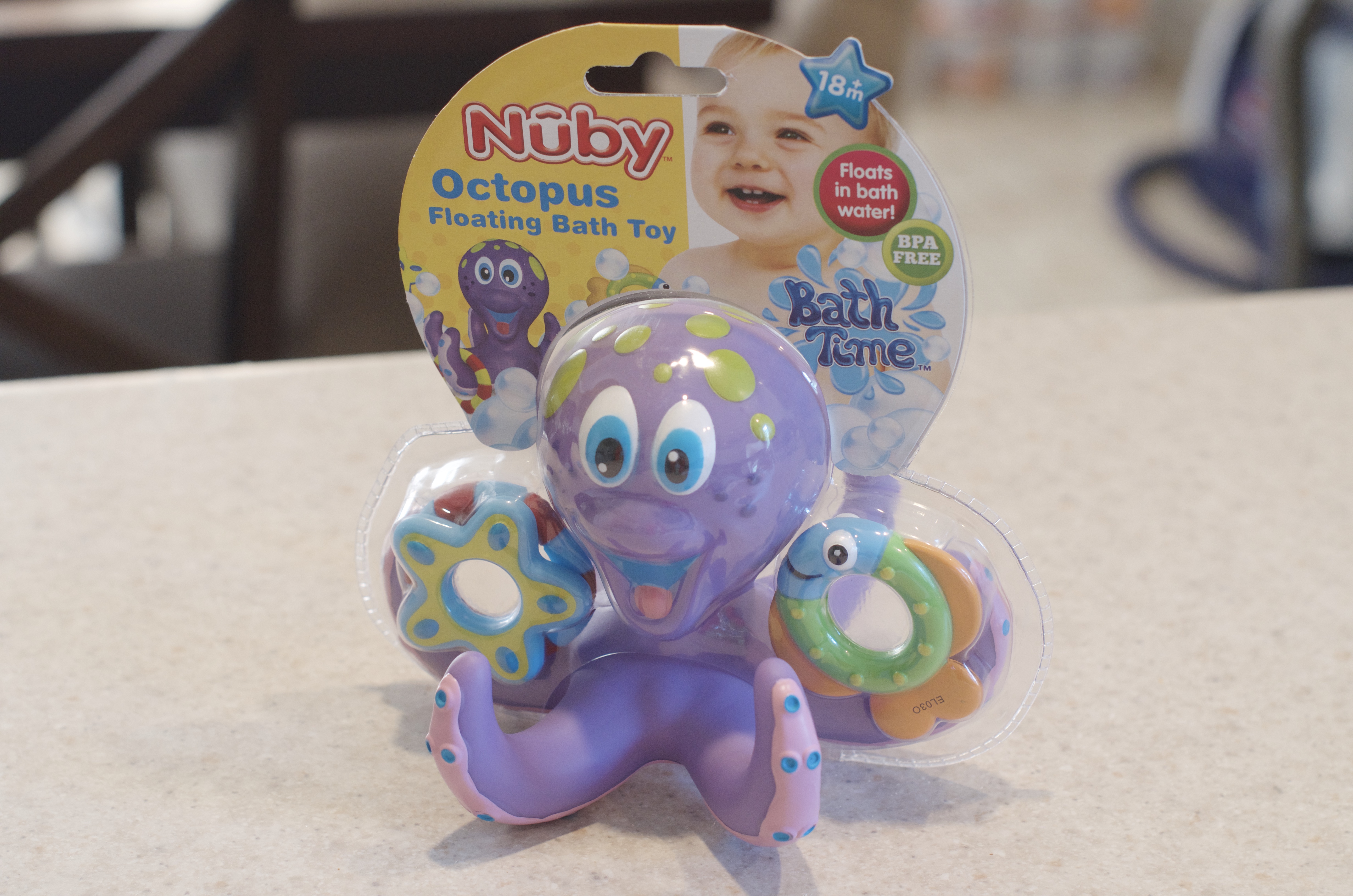 nuby octopus floating bath toy